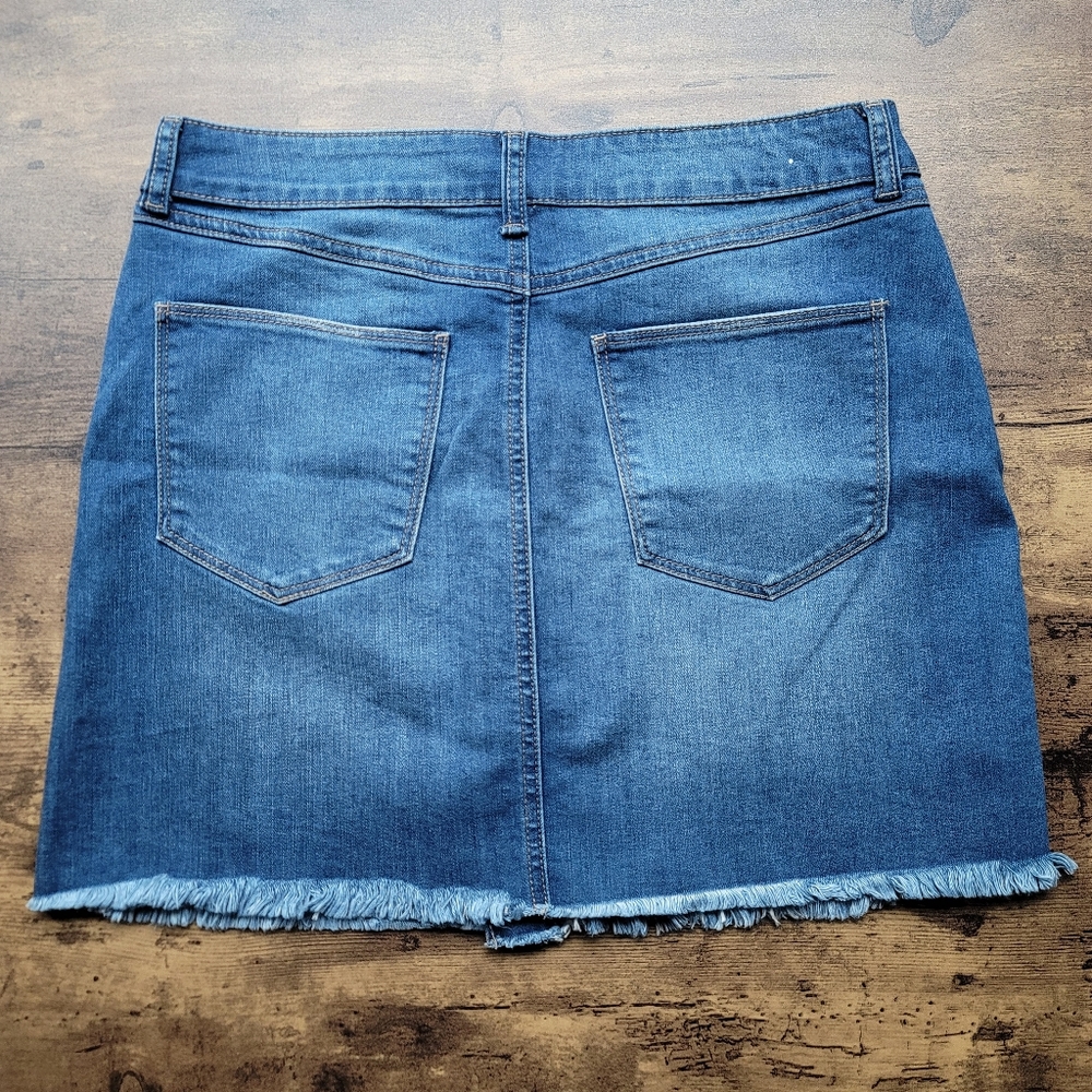 Denim Jean Skirt by Rewash Size 9 - Picture 2 of 5